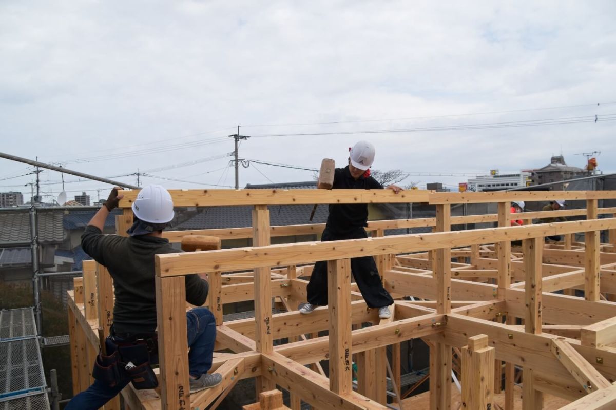 福岡県那珂川市09　注文住宅建築現場リポート①　～上棟式・前編～