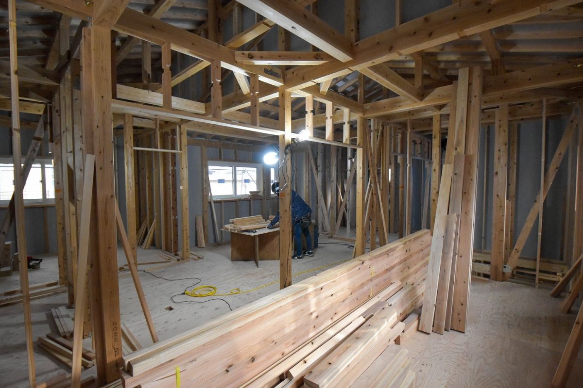 「福岡市城南区10」注文住宅現場リポート③【木工事】【下地】