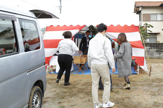 「福津市花見が丘01」注文住宅現場リポート①【地鎮祭】