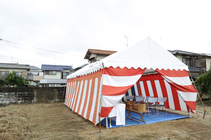 福岡県福津市花見が丘01　注文住宅建築現場リポート①　～地鎮祭～