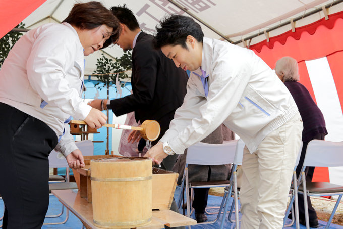 「福津市花見が丘01」注文住宅現場リポート①【地鎮祭】