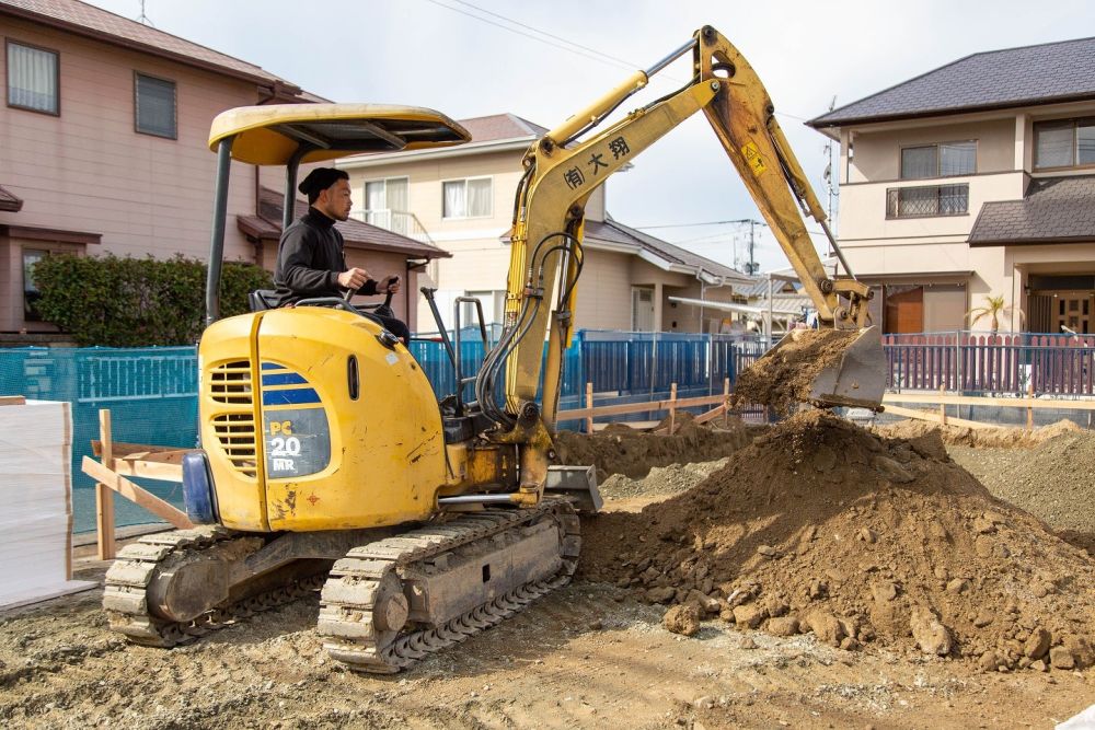 「糸島市04」注文住宅現場リポート②【基礎工事】【根切り】