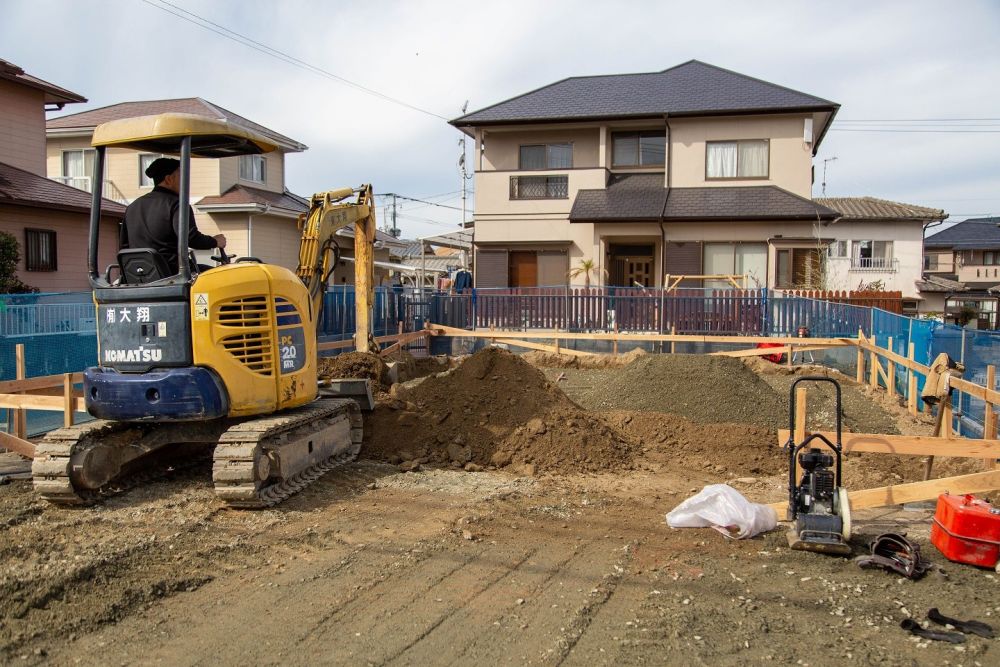 「糸島市04」注文住宅現場リポート②【基礎工事】【根切り】