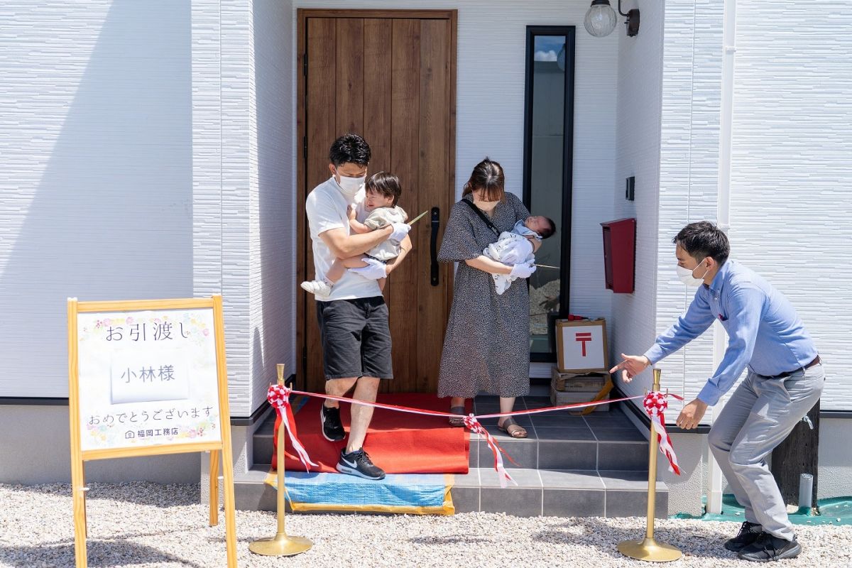 福岡県三井郡大刀洗町03　注文住宅建築現場リポート⑦　～お引き渡し式～