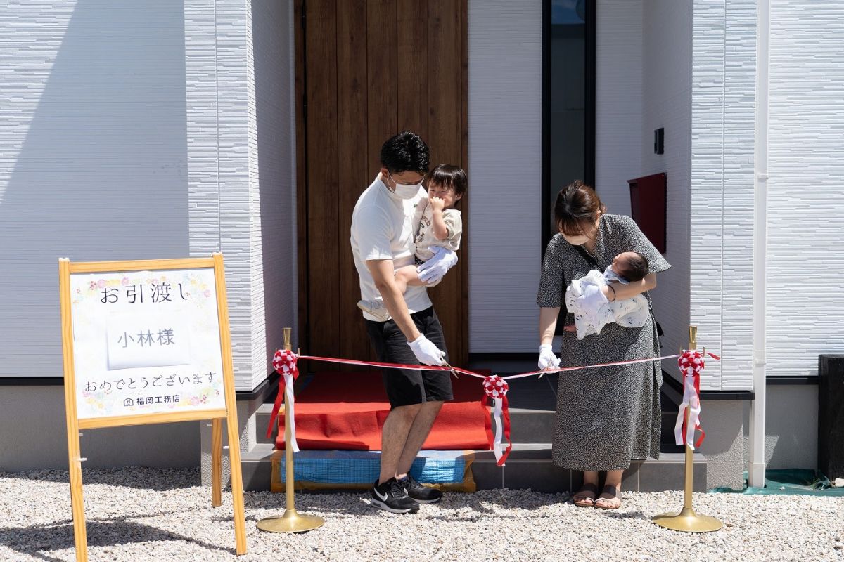 福岡県三井郡大刀洗町03　注文住宅建築現場リポート⑦　～お引き渡し式～