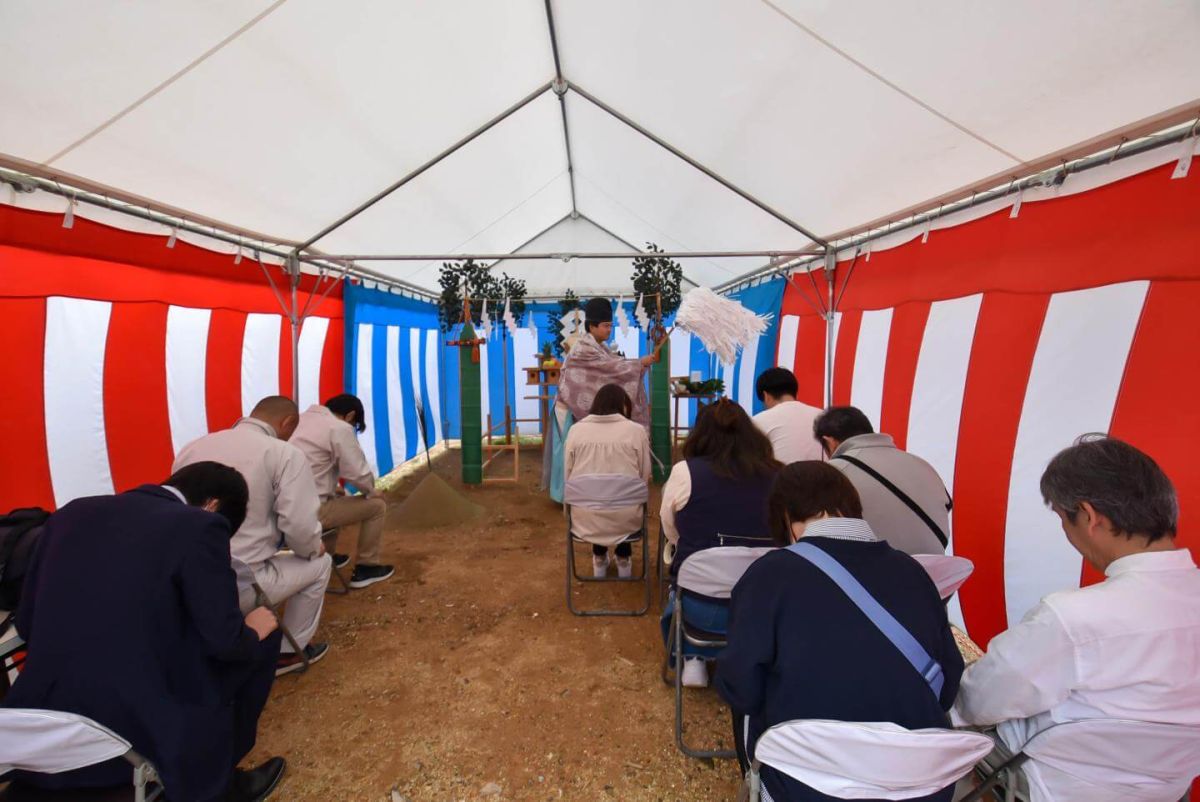 北九州市小倉北区02　注文住宅建築現場リポート①　～地鎮祭～