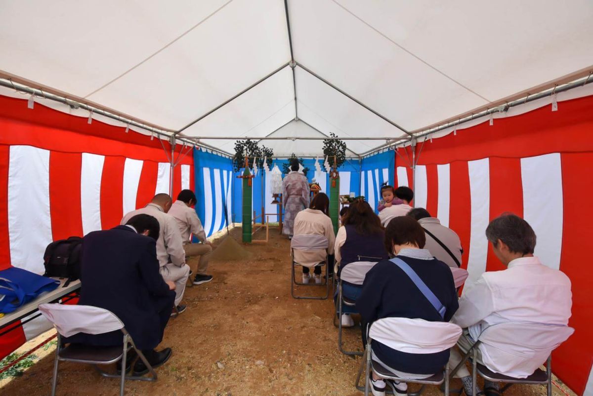 「北九州市小倉北区02」注文住宅現場リポート①【地鎮祭】
