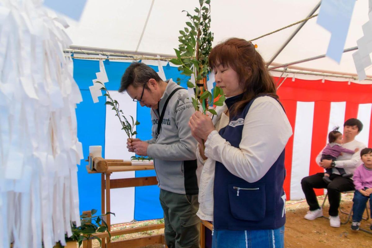 北九州市小倉北区02　注文住宅建築現場リポート①　～地鎮祭～