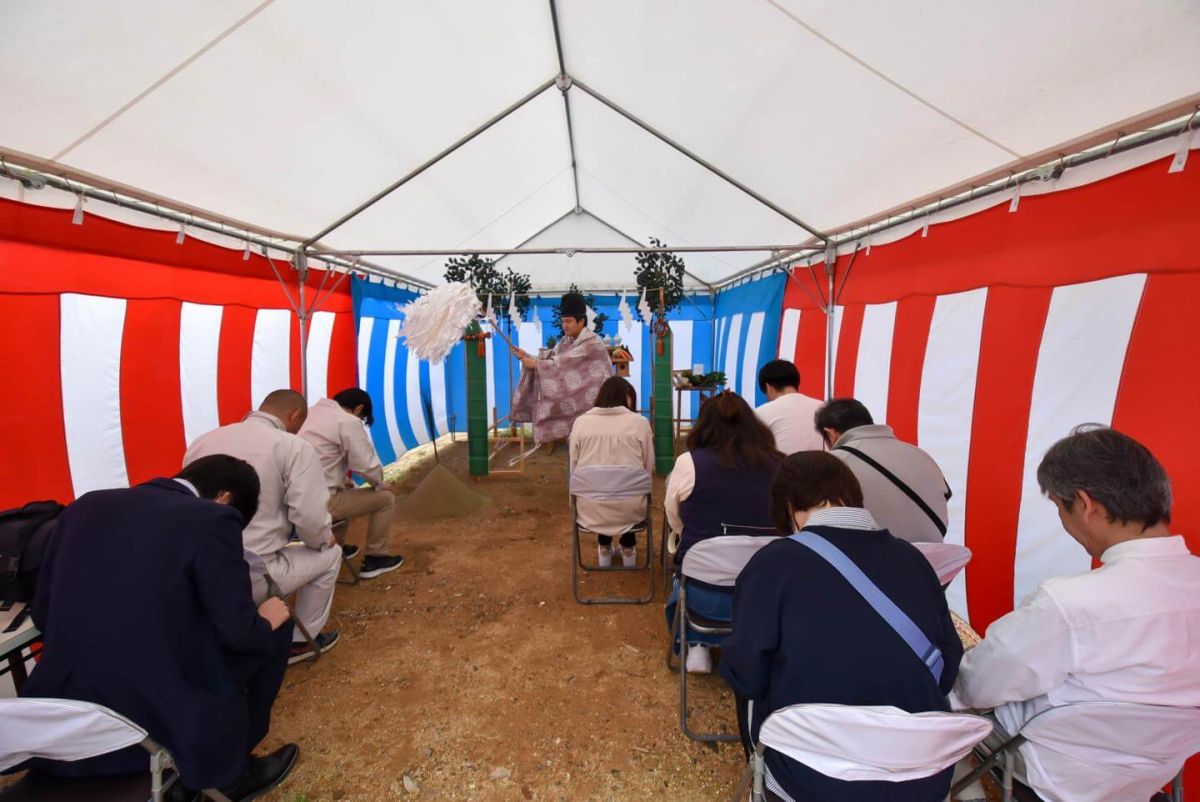 北九州市小倉北区02　注文住宅建築現場リポート①　～地鎮祭～