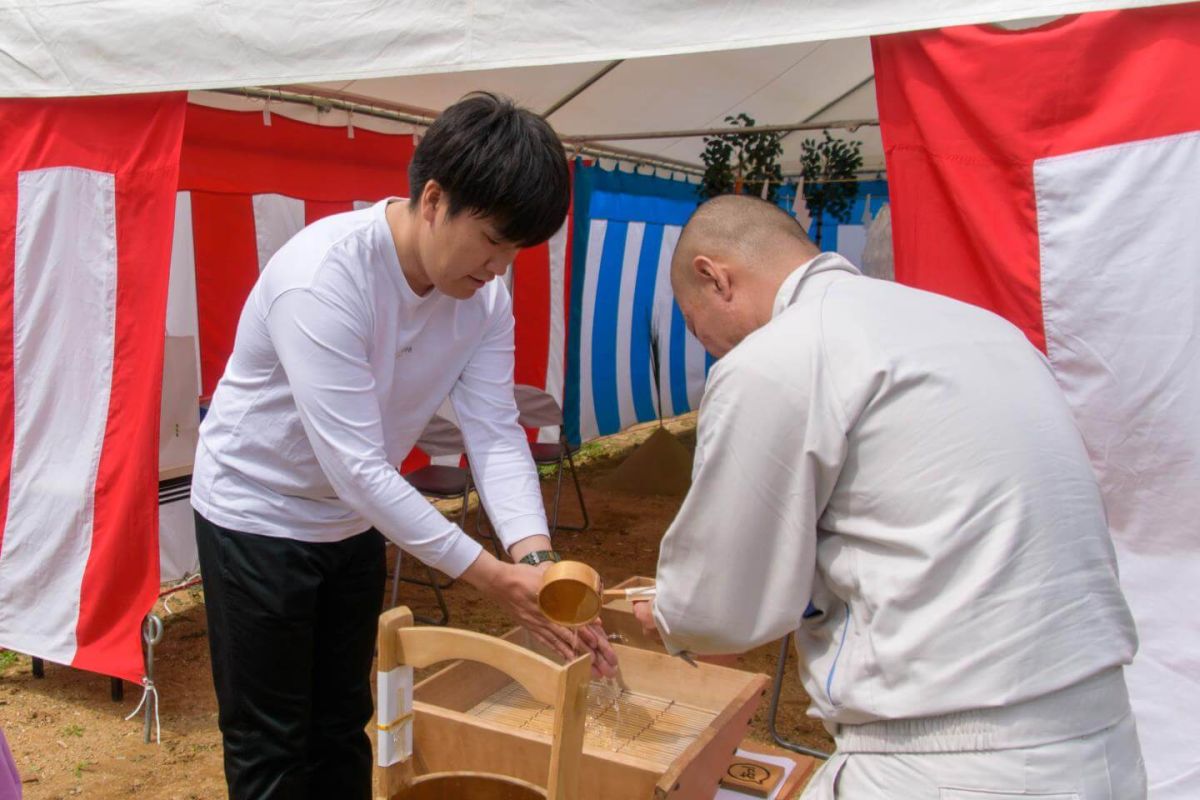 北九州市小倉北区02　注文住宅建築現場リポート①　～地鎮祭～