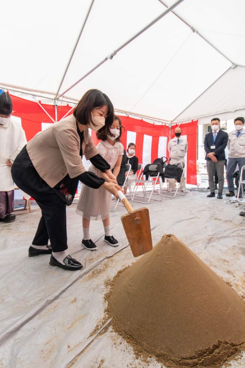 「福岡市中央区04」注文住宅現場リポート①【地鎮祭】