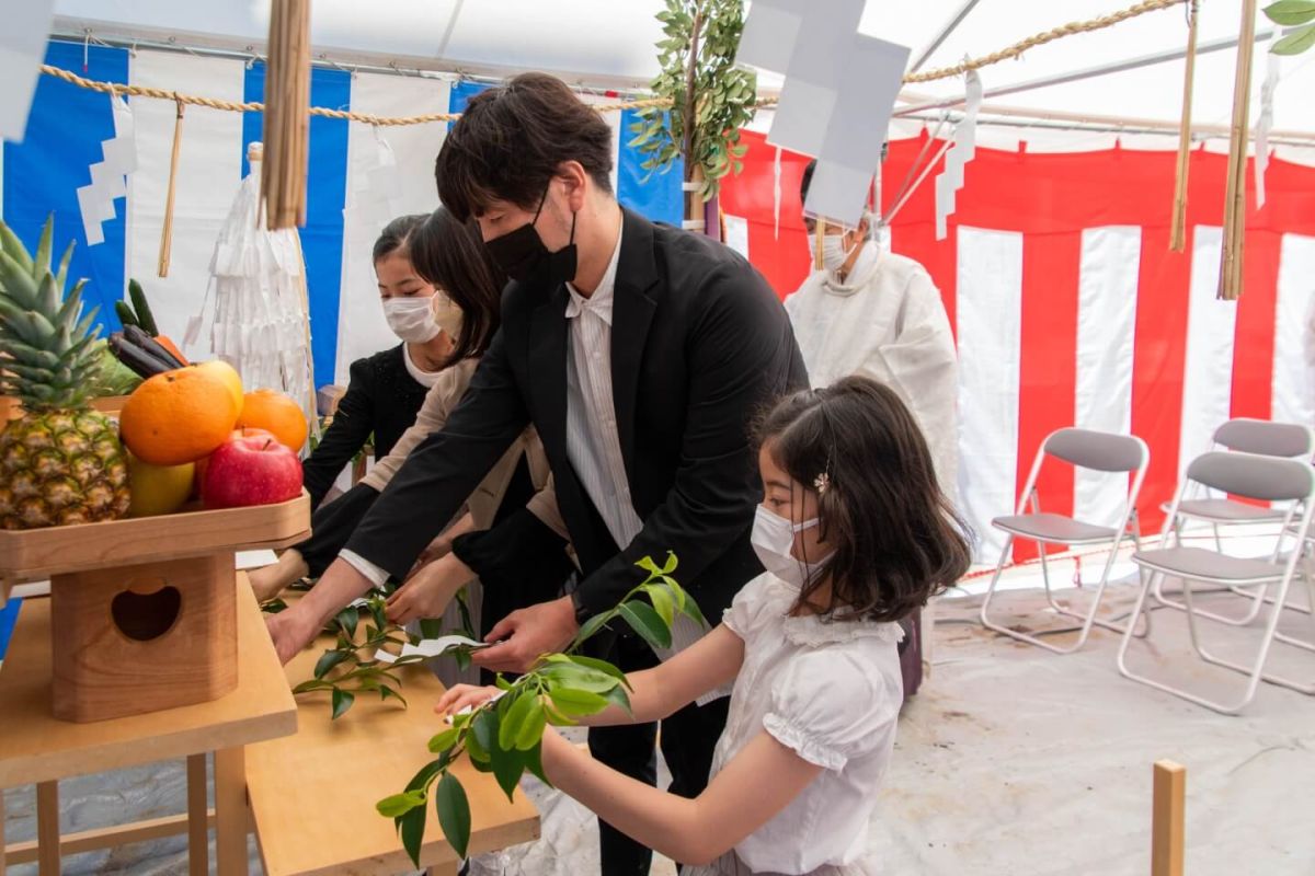 「福岡市中央区04」注文住宅現場リポート①【地鎮祭】