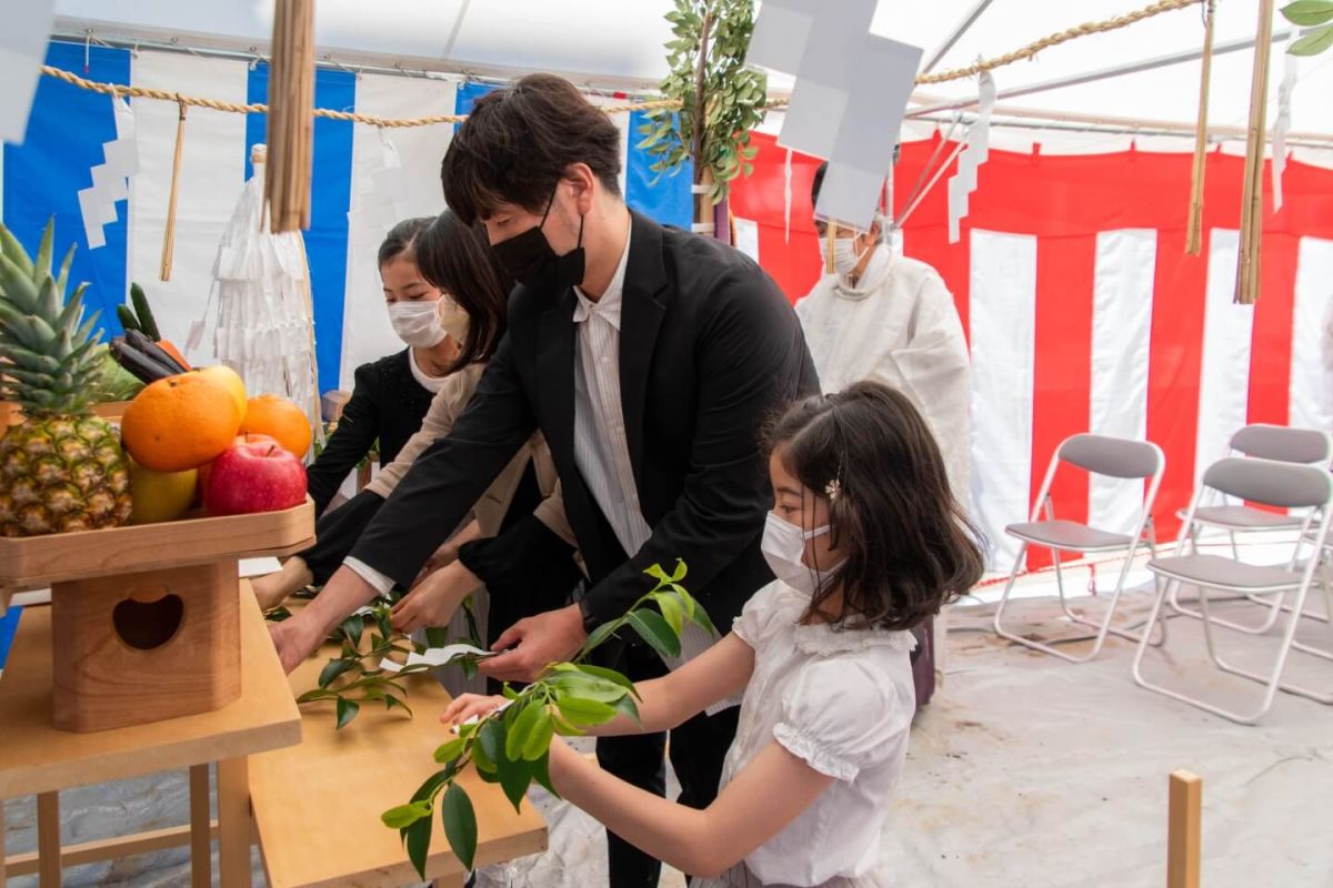 福岡県福岡市中央区04　注文住宅建築現場リポート①　～地鎮祭〜