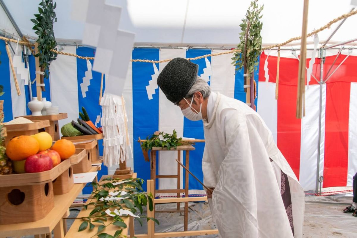 福岡県福岡市中央区04　注文住宅建築現場リポート①　～地鎮祭〜