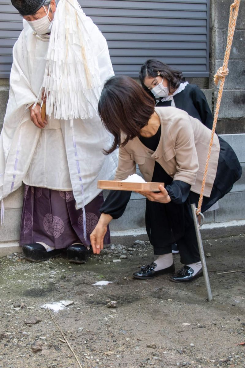 福岡県福岡市中央区04　注文住宅建築現場リポート①　～地鎮祭〜