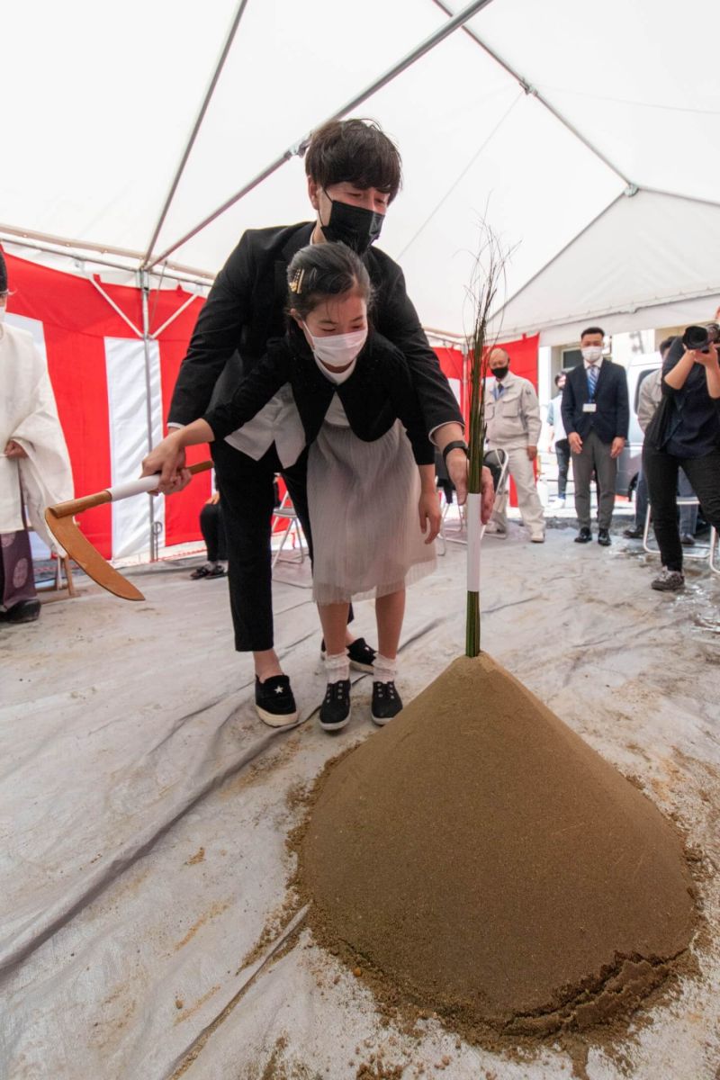 「福岡市中央区04」注文住宅現場リポート①【地鎮祭】