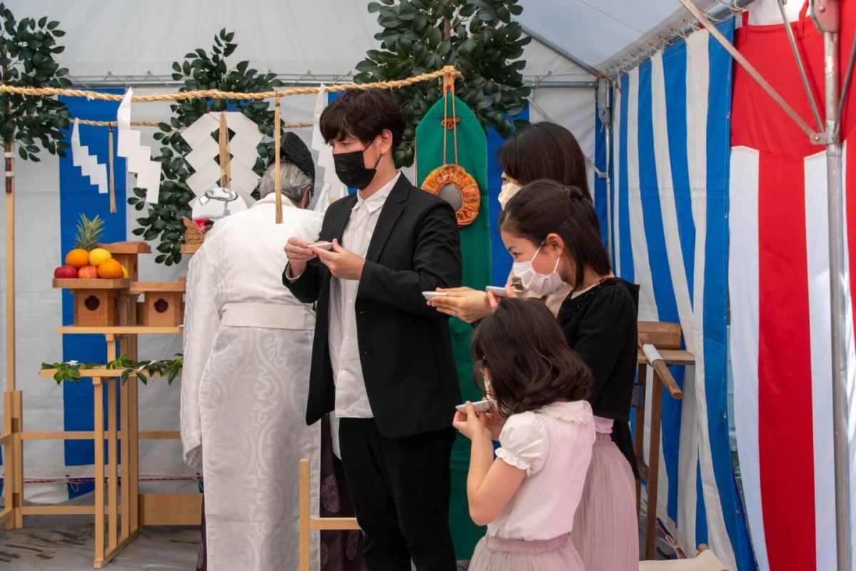 「福岡市中央区04」注文住宅現場リポート①【地鎮祭】