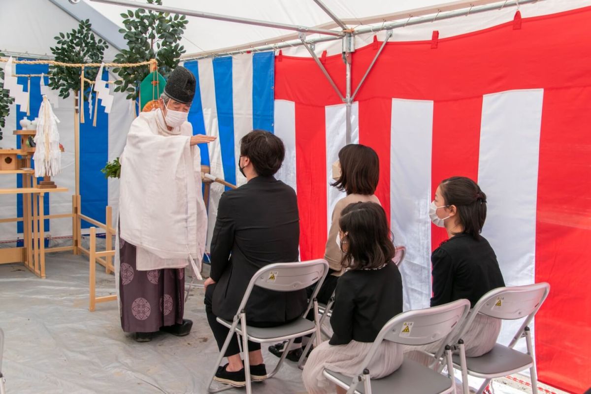 「福岡市中央区04」注文住宅現場リポート①【地鎮祭】