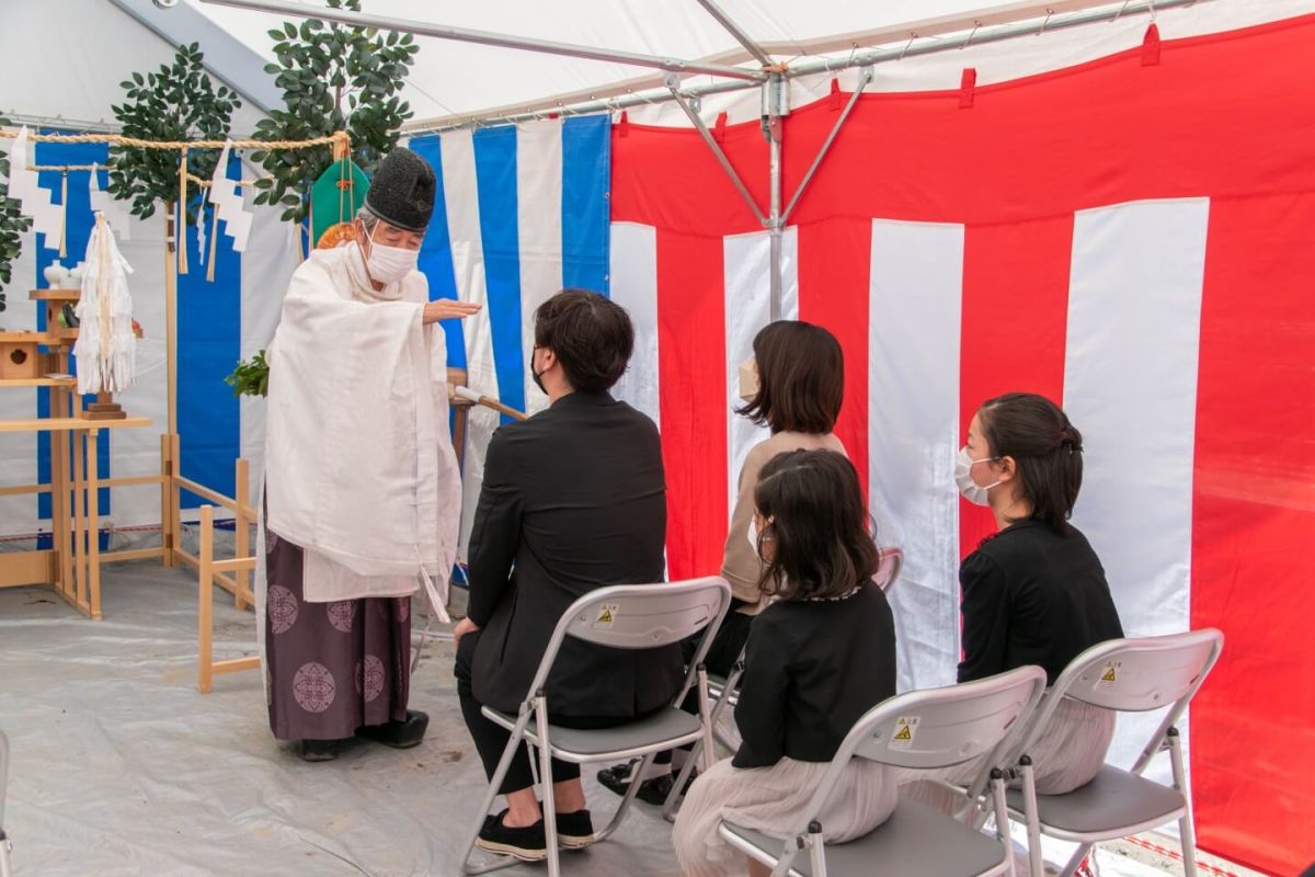 福岡県福岡市中央区04　注文住宅建築現場リポート①　～地鎮祭〜