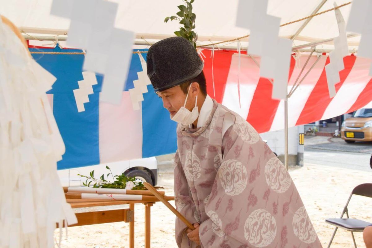 「福岡市城南区08」注文住宅現場リポート①【地鎮祭】