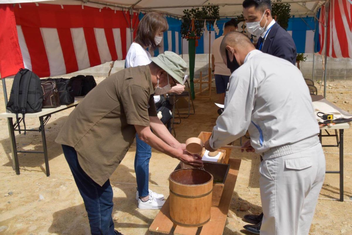 「福岡市城南区08」注文住宅現場リポート①【地鎮祭】