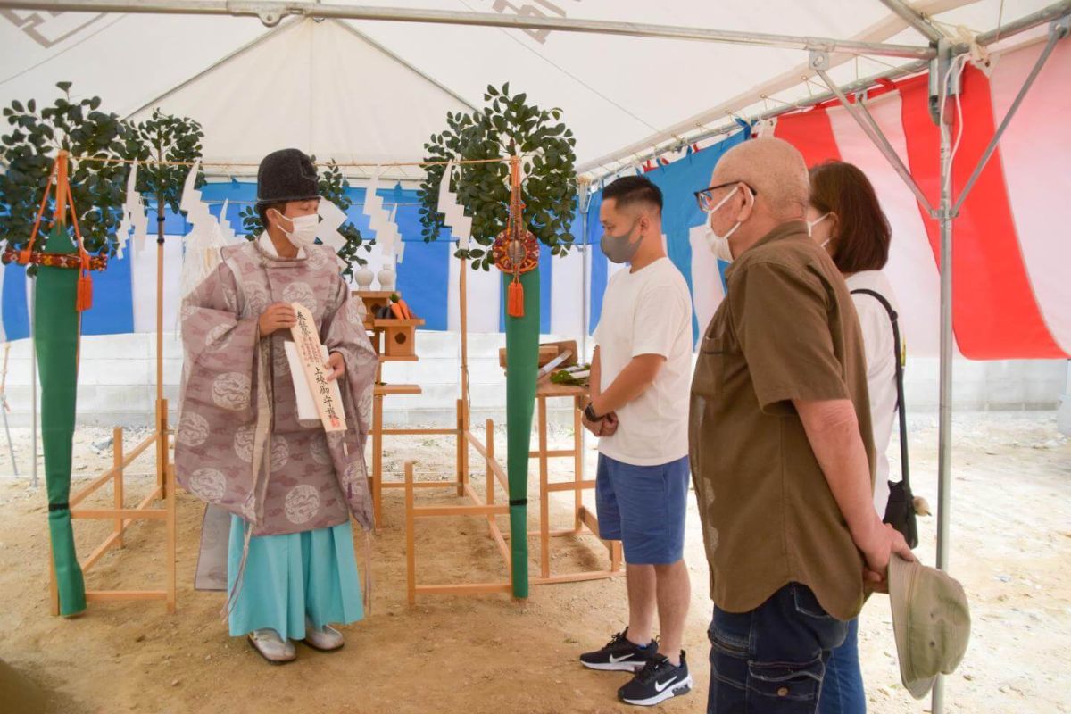 「福岡市城南区08」注文住宅現場リポート①【地鎮祭】