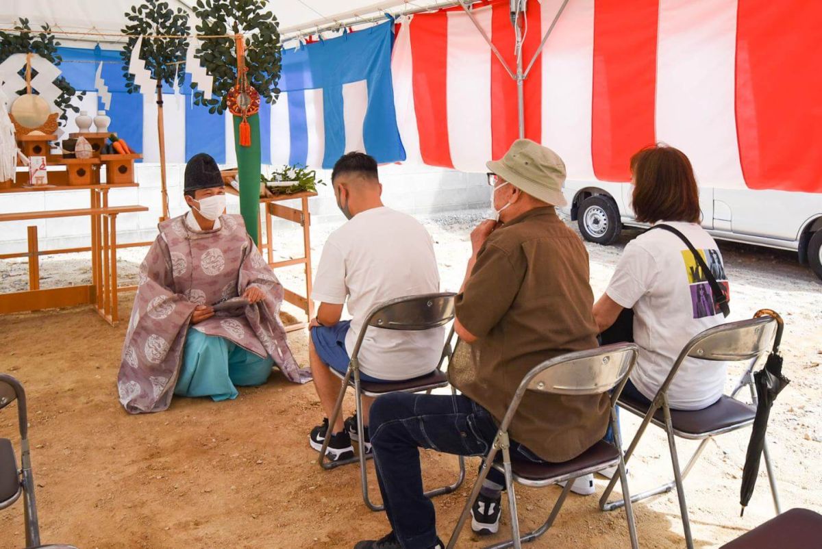 「福岡市城南区08」注文住宅現場リポート①【地鎮祭】