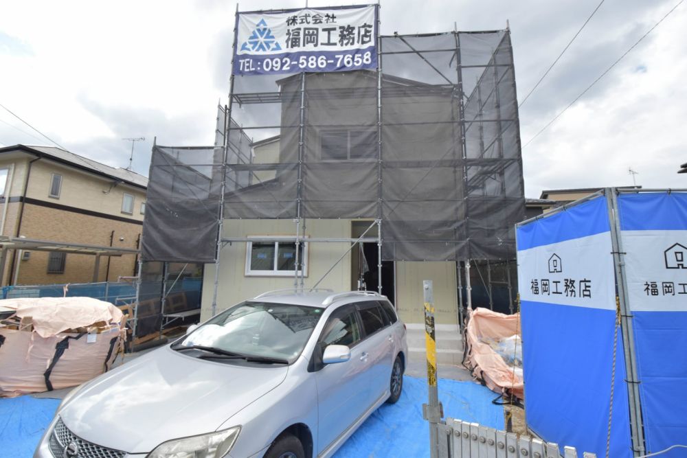 「福岡市城南区07」注文住宅現場リポート⑤【木工事】【外断熱材】