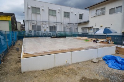 「福岡市東区13」注文住宅現場リポート③【木工事】【土台敷き】