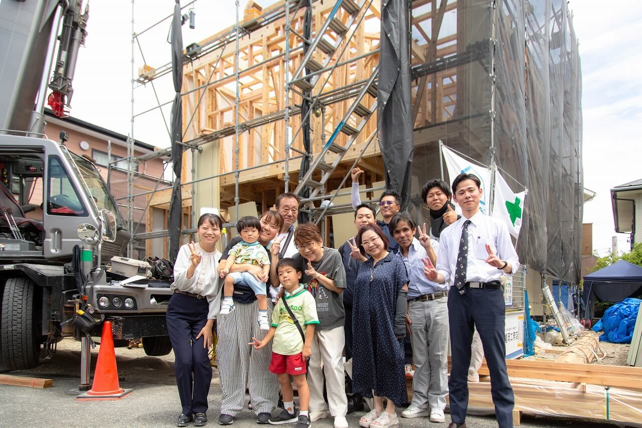 「北九州市小倉南区01」注文住宅現場リポート③【上棟式】
