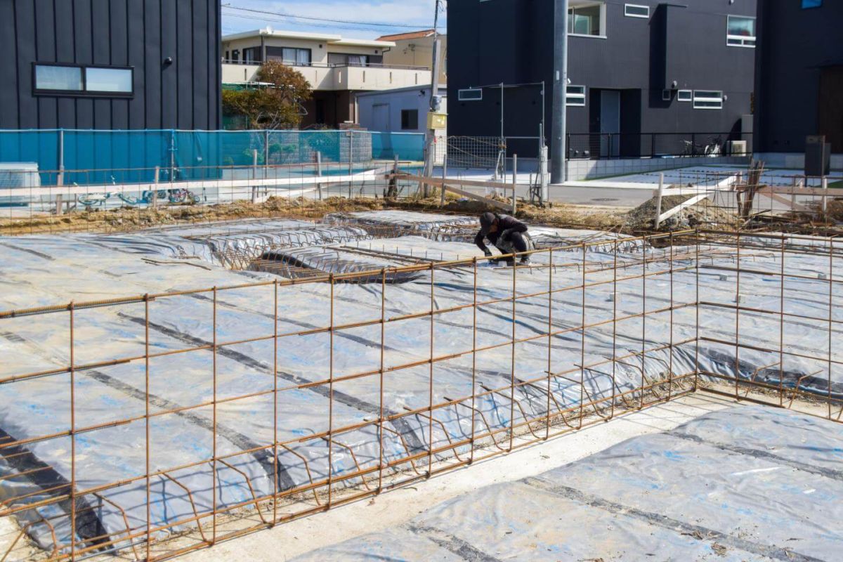 「福岡市東区11」注文住宅現場リポート①【基礎工事】【配筋】