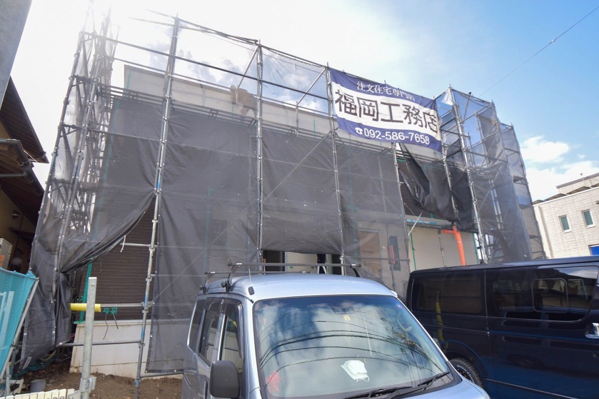 「福岡市西区09」注文住宅現場リポート⑦【木工事】【石膏ボード】