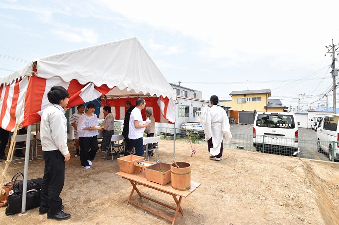 福岡県春日市04　注文住宅建築現場リポート①　～地鎮祭～