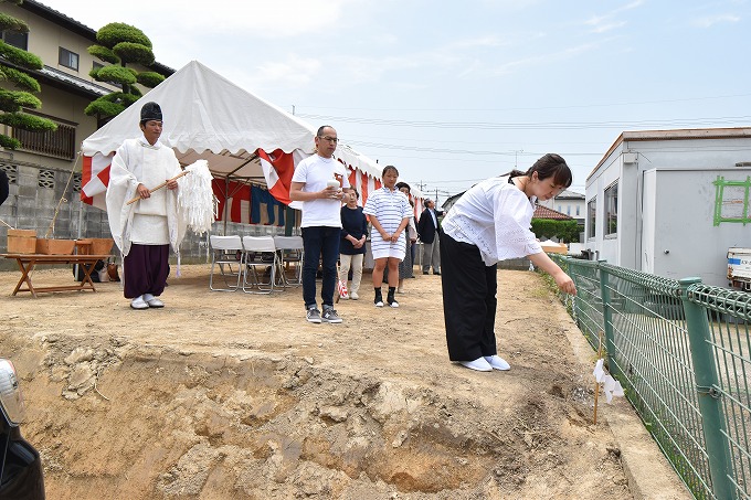 福岡県春日市04　注文住宅建築現場リポート①　～地鎮祭～