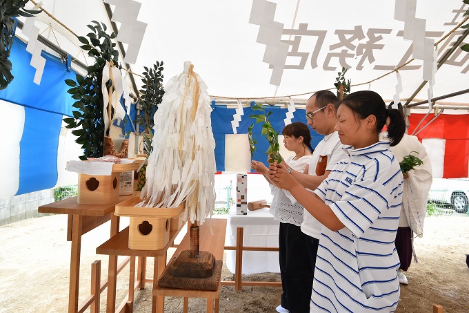 福岡県春日市04　注文住宅建築現場リポート①　～地鎮祭～