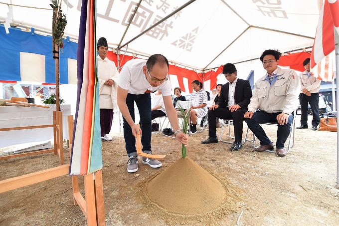 福岡県春日市04　注文住宅建築現場リポート①　～地鎮祭～