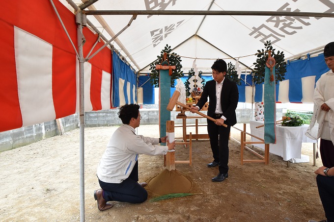 福岡県春日市04　注文住宅建築現場リポート①　～地鎮祭～