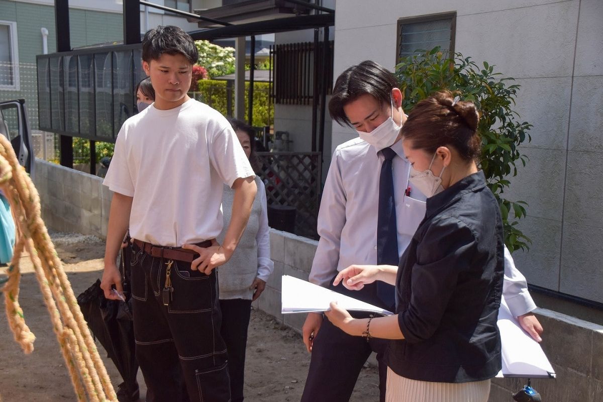 「福岡市早良区有田01」注文住宅現場リポート①【地鎮祭】