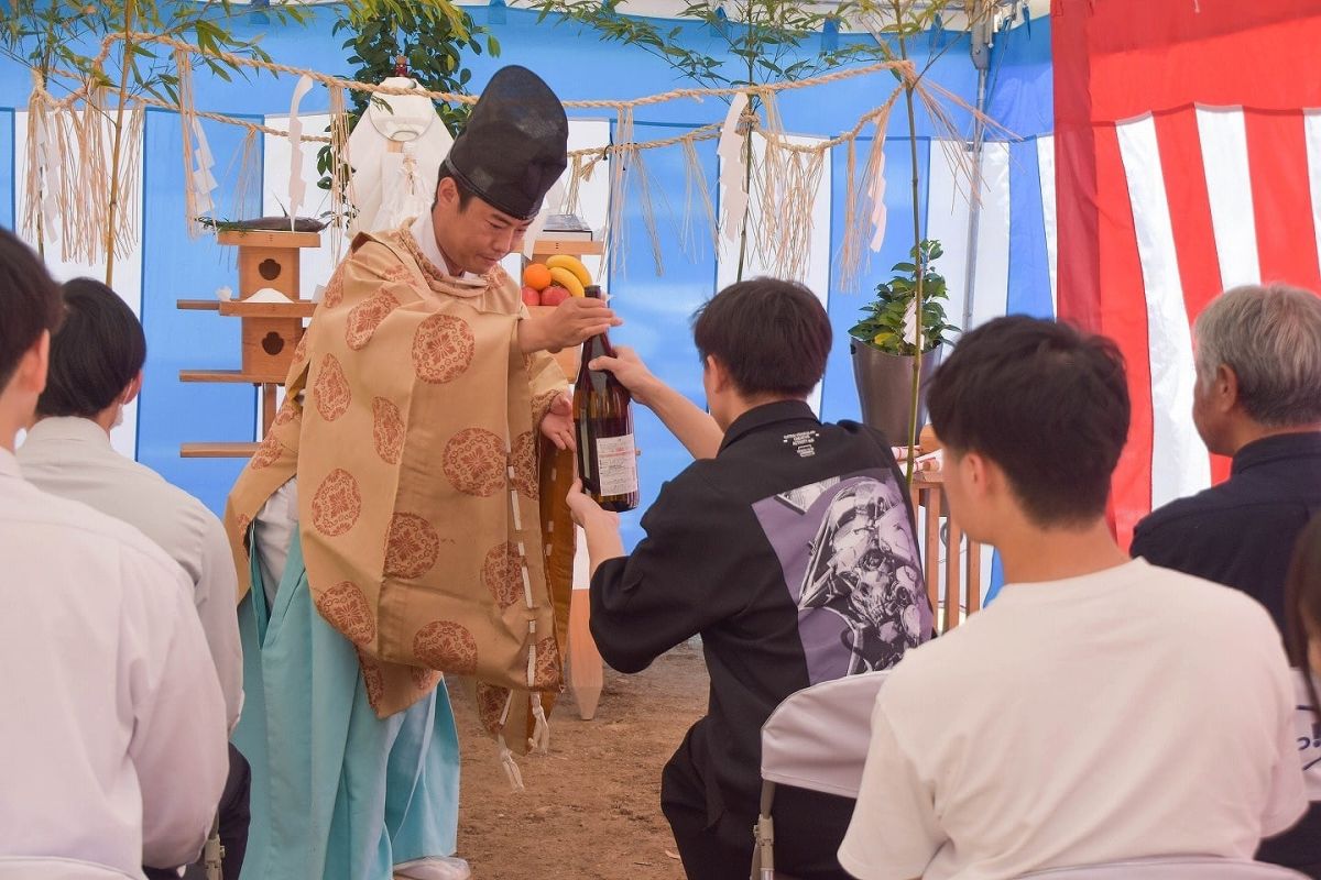 福岡市早良区有田01　注文住宅現場リポート① ～地鎮祭～