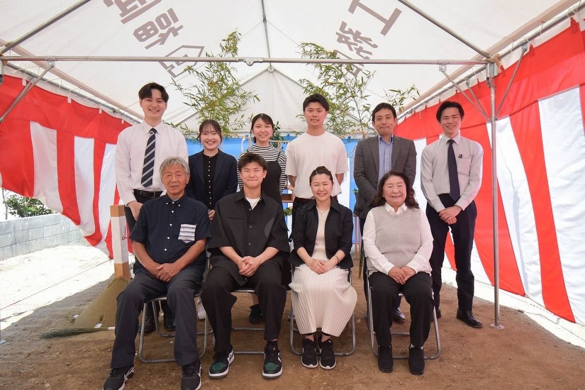 「福岡市早良区有田01」注文住宅現場リポート①【地鎮祭】