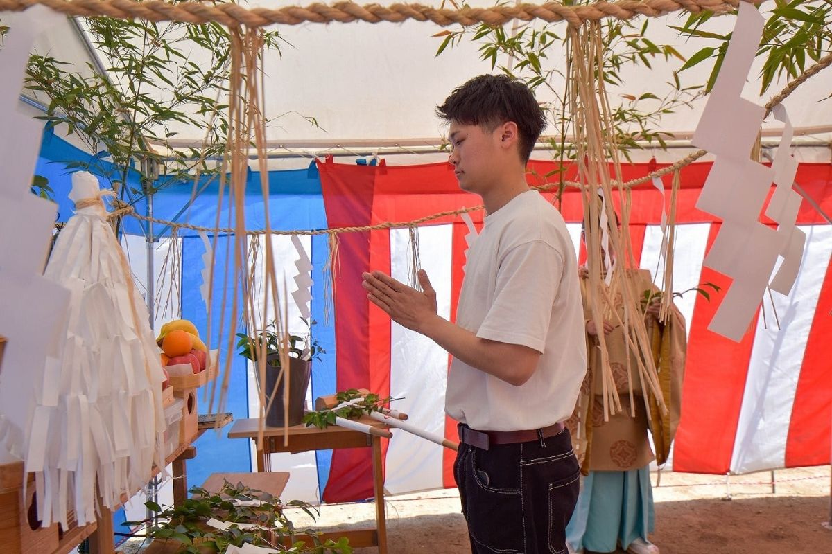 「福岡市早良区有田01」注文住宅現場リポート①【地鎮祭】