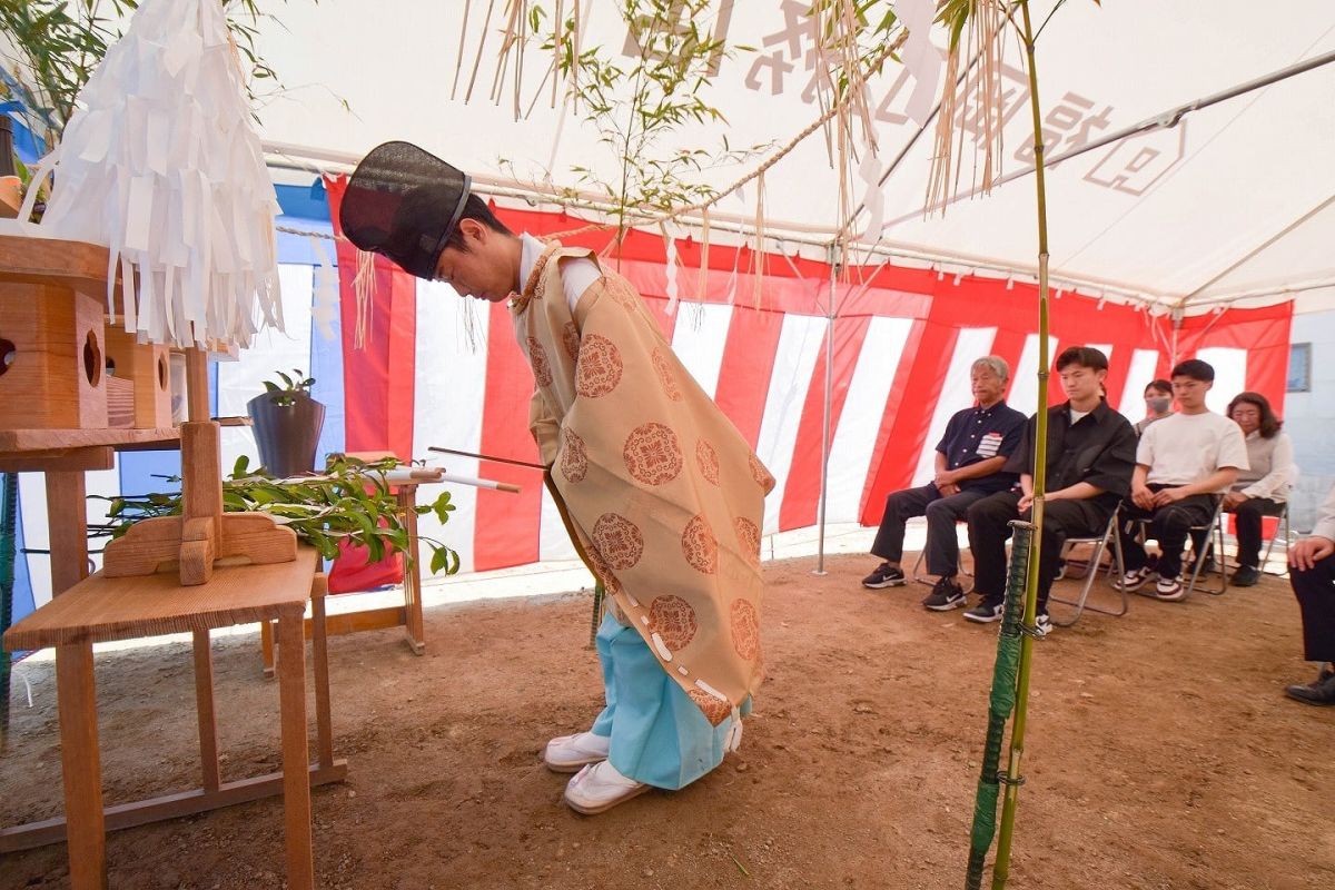 福岡市早良区有田01　注文住宅現場リポート① ～地鎮祭～