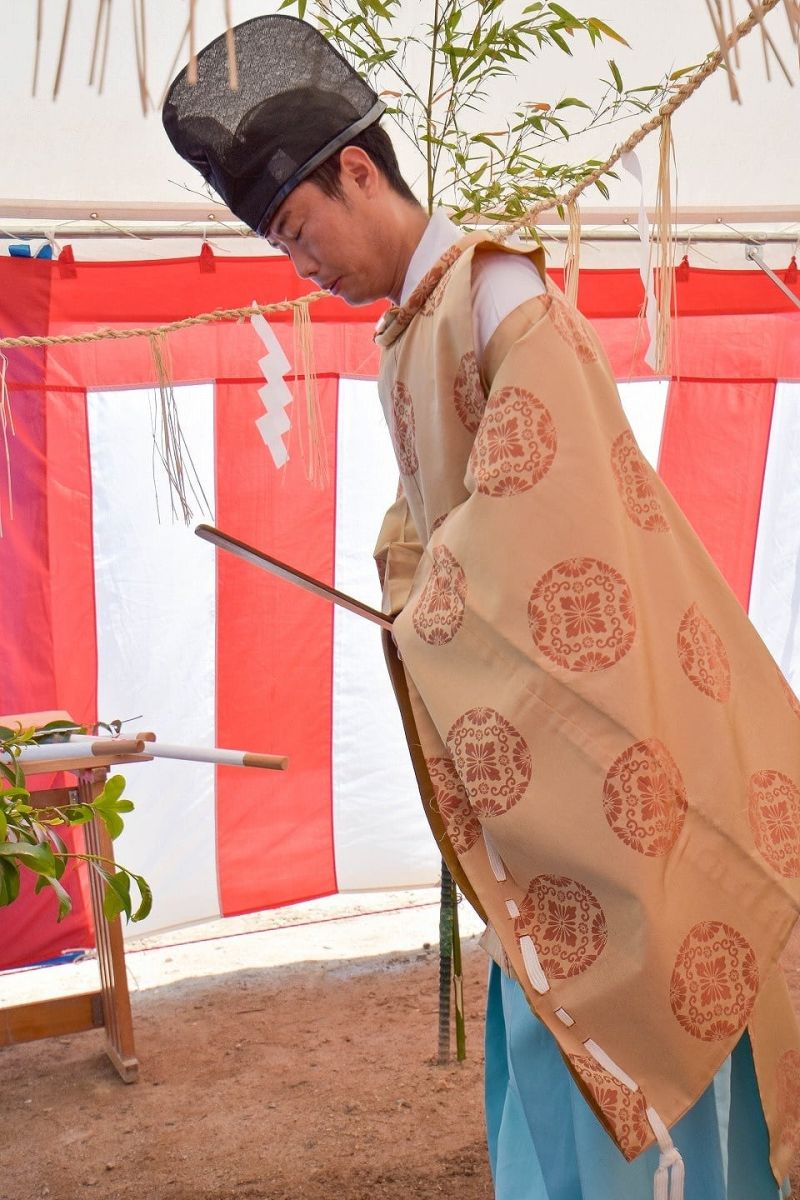 福岡市早良区有田01　注文住宅現場リポート① ～地鎮祭～