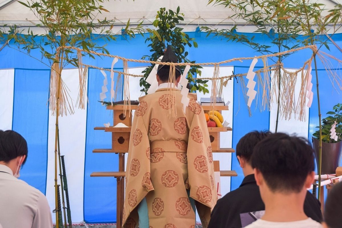 「福岡市早良区有田01」注文住宅現場リポート①【地鎮祭】