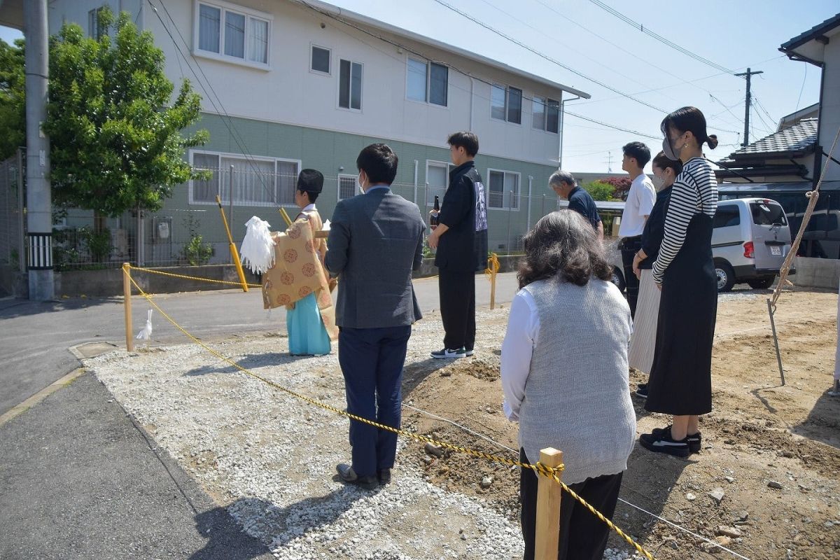「福岡市早良区有田01」注文住宅現場リポート①【地鎮祭】
