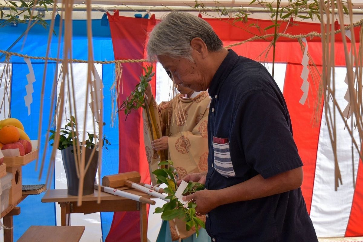 福岡市早良区有田01　注文住宅現場リポート① ～地鎮祭～