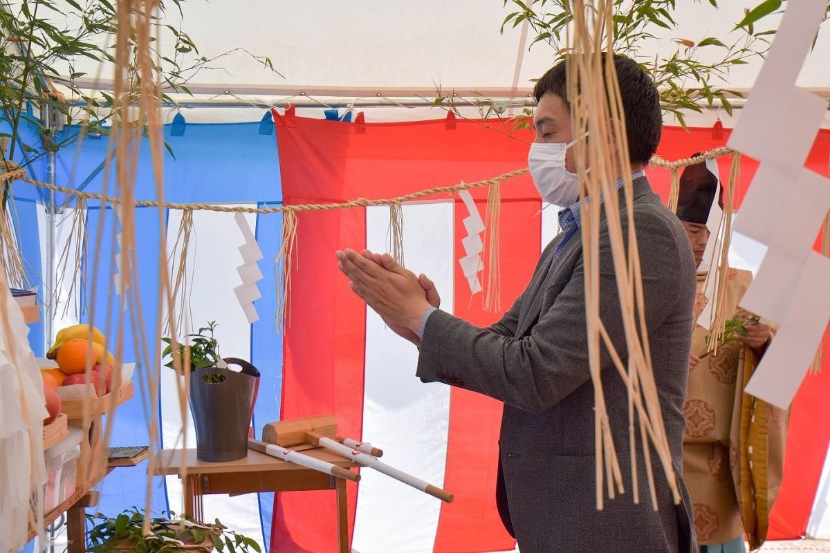 「福岡市早良区有田01」注文住宅現場リポート①【地鎮祭】