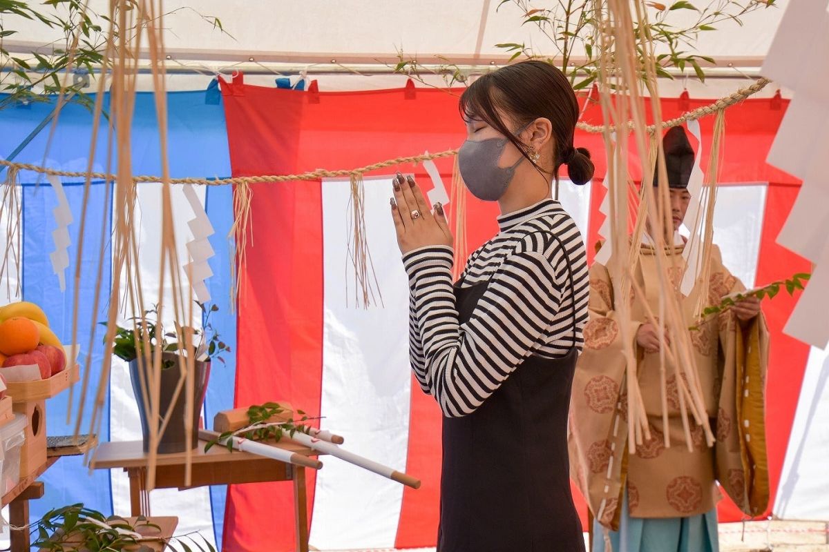 「福岡市早良区有田01」注文住宅現場リポート①【地鎮祭】