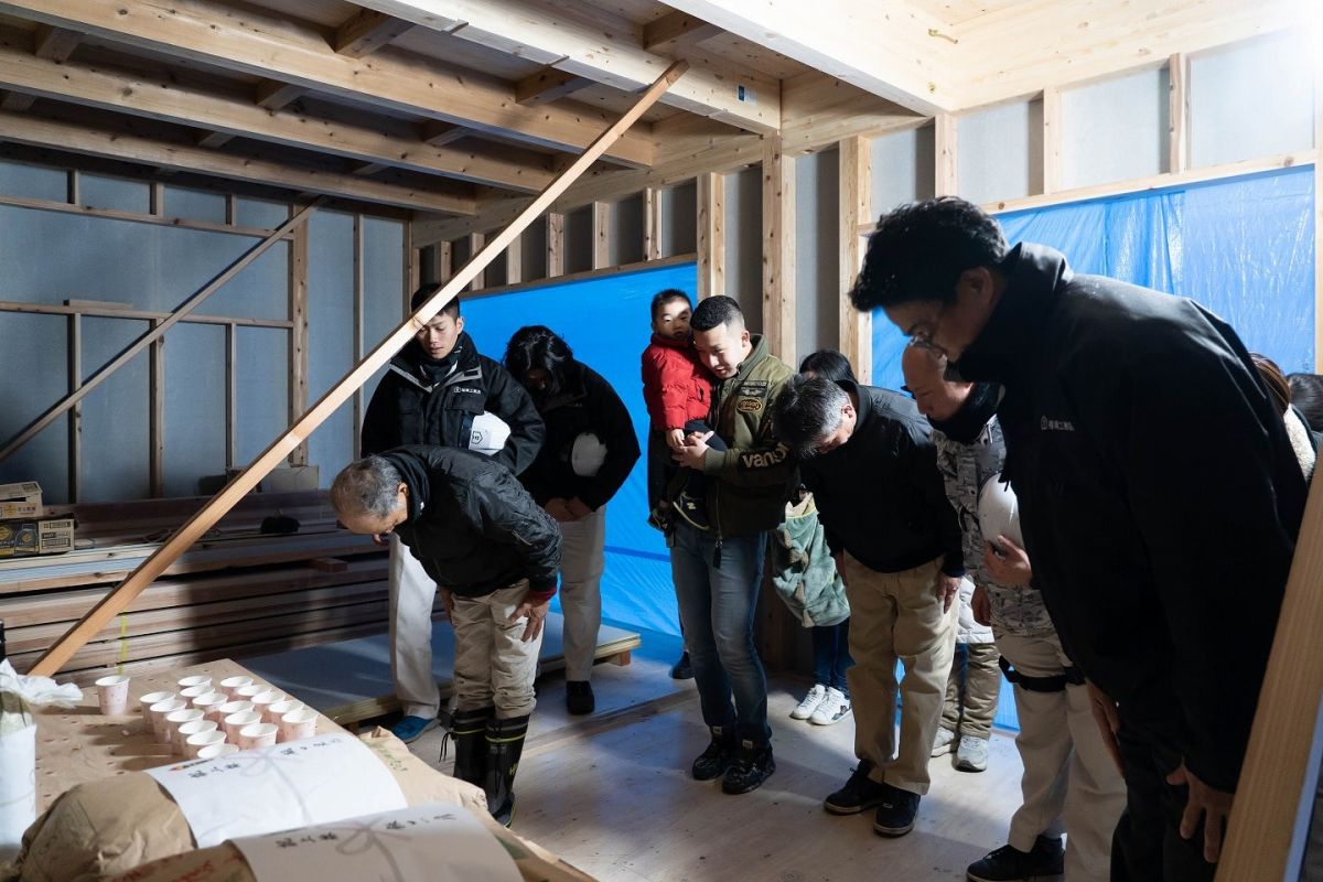 「福岡市早良区12」注文住宅現場リポート③【上棟式】
