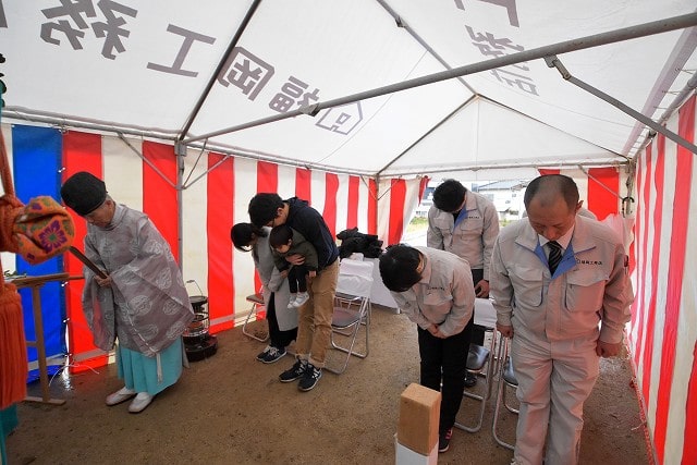 福岡県太宰府市06　注文住宅建築現場リポート①　～地鎮祭～